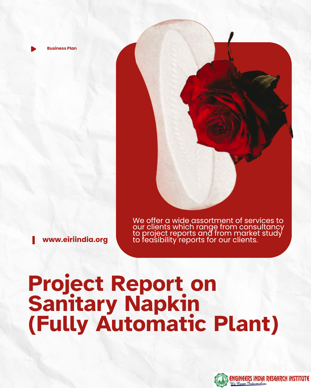 Sanitary Napkin (Fully Automatic Plant) 576000 pieces per day